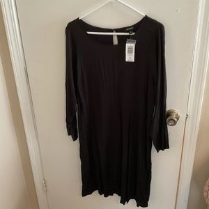 Long sleeved black dress